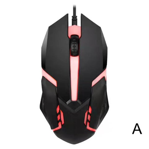 ماوس سلكي Yixincheng X1 بالجملة، للمنزل، المكتب، اللابتوب، الكمبيوتر المكتبي USB ماوس مضاء بسبعة ألوان
